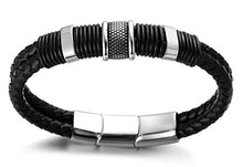 Carica l'immagine nel visualizzatore di Gallery, Halukakah Bambini ● Solo Junior ● Bracciale Ragazzo Maschio in Vera Pelle... - Ilgrandebazar