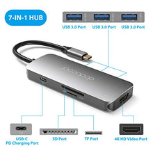 Carica l'immagine nel visualizzatore di Gallery, Hub USB C, dodocool Adattatore 7-in-1 USB-c con HDMI 4K, Lettore di...