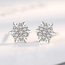 Carica l'immagine nel visualizzatore di Gallery, HAISWET - Orecchini a perno a forma di fiocco neve, in argento Sterling... - Ilgrandebazar