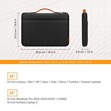 Carica l'immagine nel visualizzatore di Gallery, Inateck Custodia PC 14-14,1 Pollici Compatibile con MacBook 14 Pollici, Nero