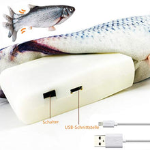 Carica l'immagine nel visualizzatore di Gallery, BangShou 3Pezzi Pesce Elettrico Giocattolo Catnip Giocattoli per Gatti, USB...