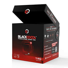Carica l'immagine nel visualizzatore di Gallery, BLACKCOCO's - 1 KG Carbone Naturale di Prima Qualità per Narghilè e BBQ –...