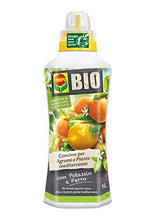 Carica l'immagine nel visualizzatore di Gallery, COMPO BIO Concime Liquido per Agrumi e Piante Mediterranee, Con Potassio e Ferro, Con tappo dosatore, 1 litro