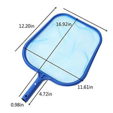Carica l'immagine nel visualizzatore di Gallery, Professionale Skimmer per Piscina + Rete a Maglia Fine + Telaio Robusto Blu 1