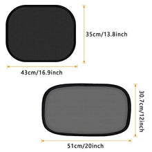 Carica l'immagine nel visualizzatore di Gallery, Tendine Parasole Auto,PEYOU 4 Pezzi 80 GSM Universali Auto with 15s...