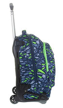 Carica l'immagine nel visualizzatore di Gallery, Trolley Tech Invicta Art, 34 Lt, Blu, 2 in 1 Zaino sganciabile, Scuola &amp;...