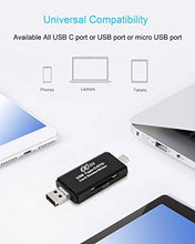 Carica l'immagine nel visualizzatore di Gallery, Hoonyer Lettore di Schede USB 3.0 Tipo C Memoria SD Micro