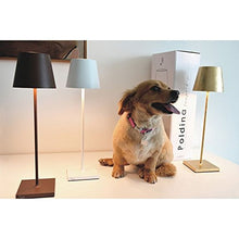 Carica l'immagine nel visualizzatore di Gallery, Ai Lati POLDINA Lampada da Tavolo LED 2W 3000K Ricaricabile IP54 Esterno... - Ilgrandebazar