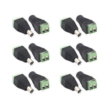 Carica l'immagine nel visualizzatore di Gallery, Vce 6 paia 5.5 mm x 2.1 DC connettore maschio e femmina adattatori 12 V...