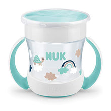 Carica l'immagine nel visualizzatore di Gallery, Nuk Mini Magic Cup Tazza Biberon Bordo Tartaruga (Turchese)
