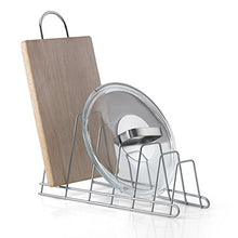Carica l'immagine nel visualizzatore di Gallery, Metaltex Cricket Porta coperchi a 6 posti - (361006) Grigio Metallizzato - Ilgrandebazar