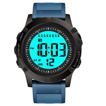 Carica l'immagine nel visualizzatore di Gallery, TICCI, orologio da uomo con 8 sveglie vibranti per meditazione, Blue Strap - Ilgrandebazar