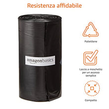 Carica l'immagine nel visualizzatore di Gallery, Amazon Basics - Sacchetti per bisogni dei cani, con dispenser e clip per guinzaglio,300 unità
