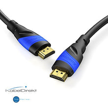 Carica l'immagine nel visualizzatore di Gallery, KabelDirekt 20m Cavo HDMI 4K, compatibile con (HDMI 2.0a/b, 20 m, Nero/Blu