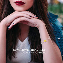 Carica l'immagine nel visualizzatore di Gallery, SNZM Collana da Donna con Ciondolo a Forma di Girasole, Oro Bianco - Ilgrandebazar