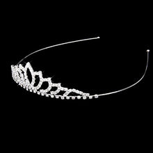 Carica l'immagine nel visualizzatore di Gallery, Pixnor Wedding Tiara nuziale strass Decor Hairband capelli Clip Loop...