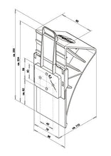 Carica l'immagine nel visualizzatore di Gallery, Set completo: cunei per ruote incl. supporto, 2 bis 1600 Kg Flachhalter, nero - Ilgrandebazar