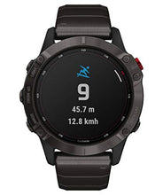Carica l'immagine nel visualizzatore di Gallery, Garmin fēnix 6 Pro Solar, 47mm Grigio Ardesia con Cinturino Nero - GPS...