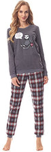 Carica l'immagine nel visualizzatore di Gallery, Merry Style Pigiama Manica Lunga Donna MS10-167 XXL, Mélange Scuro/Borgogna - Ilgrandebazar