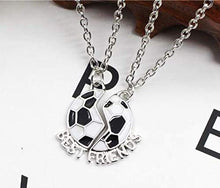 Carica l'immagine nel visualizzatore di Gallery, Due collane Best friends - x 2 - Per 2 - Bambini - pallone da calcio diviso... - Ilgrandebazar