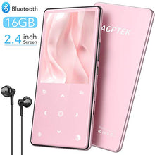 Carica l'immagine nel visualizzatore di Gallery, AGPTEK Lettore MP3 16 GB con Bluetooth 4.2, Musicale Audio Rosa