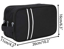 Carica l'immagine nel visualizzatore di Gallery, Beauty Case da Viaggio Impermeabile, Boic Borsa Toilette con Manico, Nero