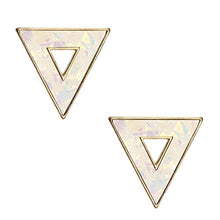 Carica l'immagine nel visualizzatore di Gallery, BONALUNA Da Donna Geometrica Cornice Cavi con Mano Glitter Crema Triangle - Ilgrandebazar