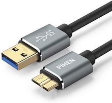 Carica l'immagine nel visualizzatore di Gallery, PIHEN Micro B Cavo, cavo di sincronizzazione USB 3.0 a micro con 0.5m