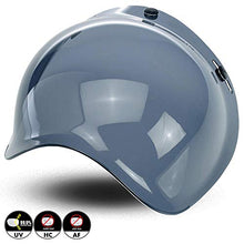 Carica l'immagine nel visualizzatore di Gallery, VRacing Visiera Casco 3 Bottoni Universale jet e integrale Fume' - Ilgrandebazar