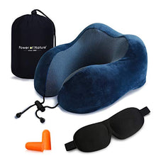 Carica l'immagine nel visualizzatore di Gallery, Cuscino da viaggio memory foam – The Da Viaggio Memory Foam Blu Scuro
