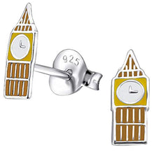 Carica l'immagine nel visualizzatore di Gallery, So Chic Gioielli - Bambini Orecchini Big Ben Londra London UK Smalto... - Ilgrandebazar