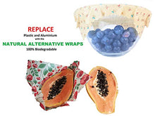 Carica l'immagine nel visualizzatore di Gallery, Involucri di cera d'api, set 6, Colori casuali, BEE Zero Waste, UK... - Ilgrandebazar