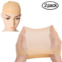 Carica l'immagine nel visualizzatore di Gallery, PrettyDate, cuffie elastiche per parrucca, in nylon, beige naturale e a rete... - Ilgrandebazar