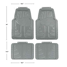 Carica l'immagine nel visualizzatore di Gallery, AmazonBasics - Set da 4 tappetini in gomma per auto, SUV, camion, Grigio - Ilgrandebazar