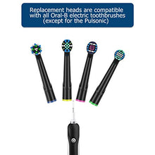 Carica l'immagine nel visualizzatore di Gallery, QLEBAO Testine Ricambio per Oral B Spazzolino Elettrico, 16 Pezzi Nero...