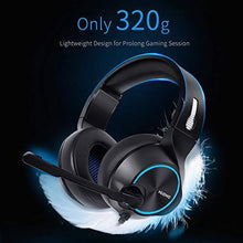 Carica l'immagine nel visualizzatore di Gallery, NUBWO - Cuffie Stereo per PS4, Xbox One, con Cavo e Stereo-3.5mm, Blue
