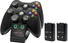 Carica l'immagine nel visualizzatore di Gallery, Venom Twin Charging Station Doppio Caricabatterie per Xbox 360, Con 2 x...