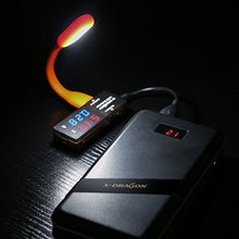 Carica l'immagine nel visualizzatore di Gallery, X-DRAGON Doppio USB Digital Tester Detector Multimetro Monitor di Corrente e...