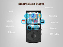 Carica l'immagine nel visualizzatore di Gallery, AGPTEK Bluetooth 4.0 Lettore Mp3 8GB C3B Player di Metallo con Nero MC3