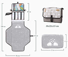 Carica l'immagine nel visualizzatore di Gallery, Fasciatoio Portatile Pieghevole - BABYTREASURE - Tracolla e Volume "FAI... - Ilgrandebazar