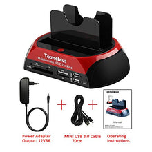 Carica l'immagine nel visualizzatore di Gallery, Tccmebius TCC-S862-DE USB 2.0 a SATA IDE Dual-Bay HDD Disco Rigido Docking...