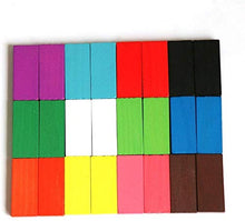 Carica l'immagine nel visualizzatore di Gallery, Set da 240 Pezzi Domino Kit di Costruzione per Raduno in Legno Standard...