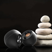 Carica l'immagine nel visualizzatore di Gallery, Sistema di altoparlanti desktop moderno Creative Pebble con Nero
