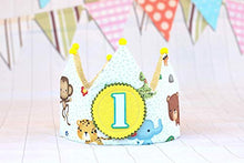 Carica l'immagine nel visualizzatore di Gallery, Compleanno corona di compleanno animali della giungla per neonati e bambini - Ilgrandebazar