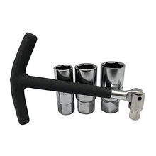 Carica l'immagine nel visualizzatore di Gallery, Set di 5 chiavi per candele accensione, 16, 18, 21 mm, con impugnatura a... - Ilgrandebazar