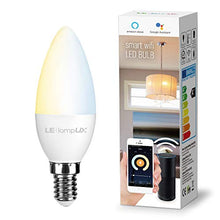 Carica l'immagine nel visualizzatore di Gallery, LE Lampadina LED E14 Intelligente WiFi Alexa, Bianco Dimmerabile (2700K -... - Ilgrandebazar