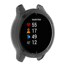 Carica l'immagine nel visualizzatore di Gallery, AWADUO - Custodia protettiva in TPU trasparente per Garmin Venu, nero.