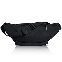 Carica l'immagine nel visualizzatore di Gallery, FREETOO Marsupio con 5 Tasche Bum Bag cintura regolabile Nero
