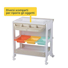 Carica l'immagine nel visualizzatore di Gallery, Safety 1st Dolphy Fasciatoio con vaschetta per bagnetto neonato, con...