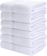 Carica l'immagine nel visualizzatore di Gallery, Utopia Towels - 6 Asciugamani da Palestra - Asciugamano Bagno Bianco - Ilgrandebazar